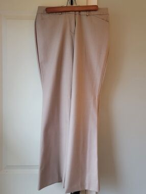 Worthington Classic Wide-Leg Trousers in Light Beige